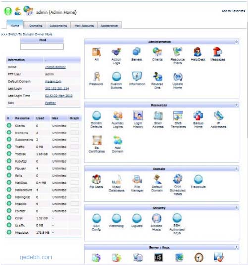 Kloxo-MR Panel Hosting