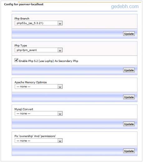 PHP FPM (Branch) Kloxo-MR